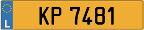 Trailer License Plate